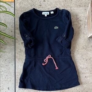 Lacoste Kids Dress in Navy with Red Details